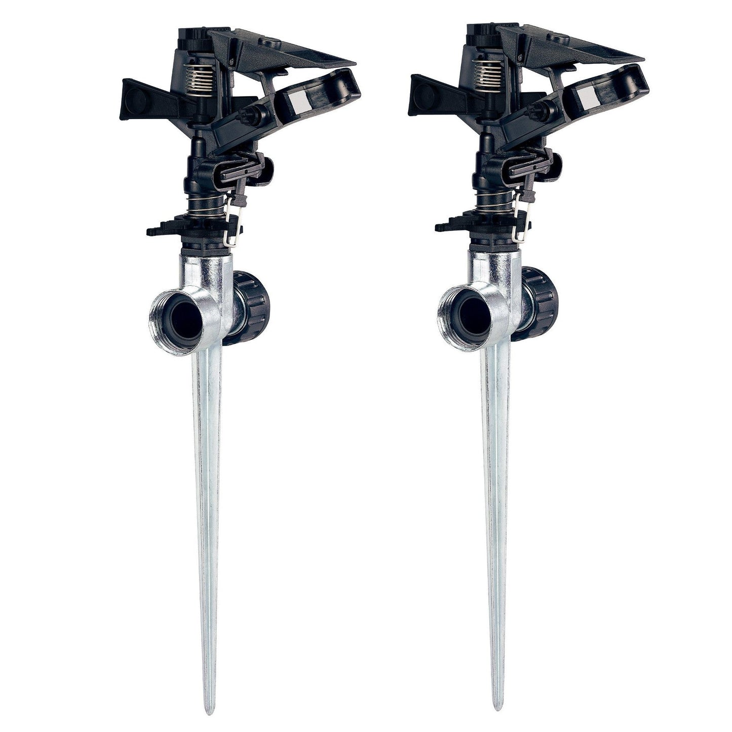 1/2-in. Plastic Impact Sprinkler on Zinc Spike, 2-pk 58362