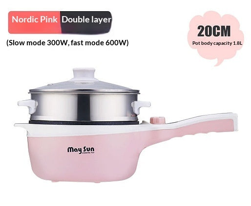 Electric Cooking Pot For Home And Dormitory Boiling Frying Steaming Hot Pot And Stewing
