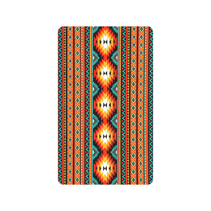Orange Aztec Floor Mat 30" x 18" Made in America
