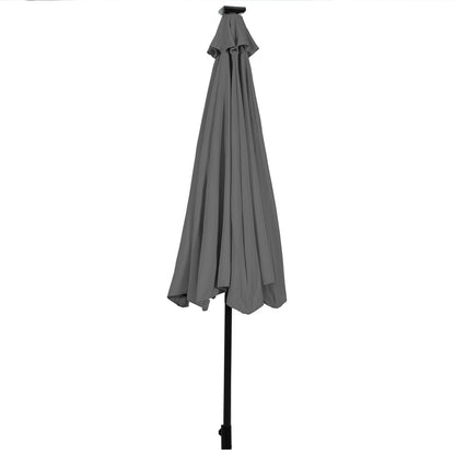 10 Feet Outdoor Patio umbrella with Bright Solar LED Lights-Dark Blue