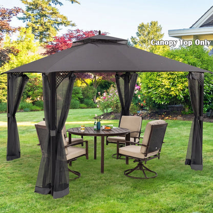 10' x 12' Gazebo Replacement Canopy Top with Air Vent