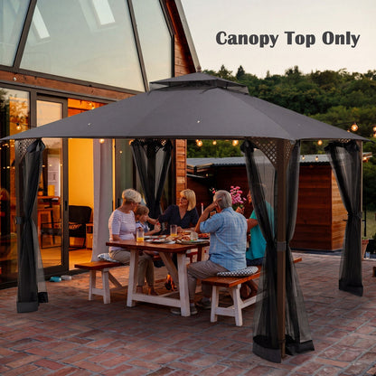 10' x 12' Gazebo Replacement Canopy Top with Air Vent