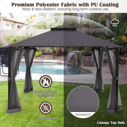 10' x 12' Gazebo Replacement Canopy Top with Air Vent