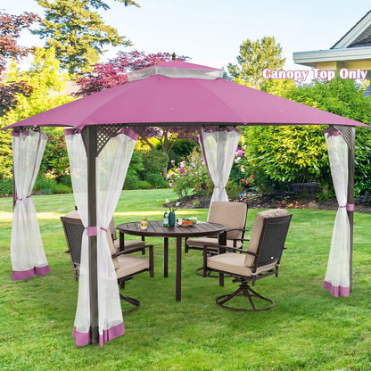 10' x 12' Gazebo Replacement Canopy Top with Air Vent