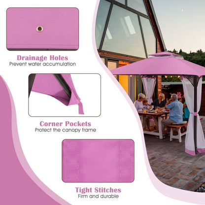 10' x 12' Gazebo Replacement Canopy Top with Air Vent