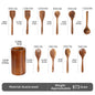 Spatula Soup Ladle And Wooden Turner Set In Teak