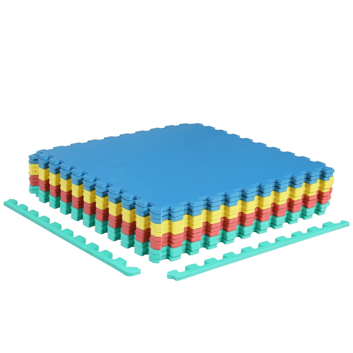 Interlocking EVA Foam Floor Tiles 12-Pack Non-Slip Mats