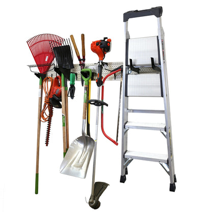 Garage Storage Lawn & Garden Tool Organization Wall Organizer Rack - Pegboard with Accessories