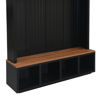 Entryway Hall Tree With Bench And Storage