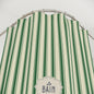 Le Bain Green Striped  Shower Curtain | Vintage French Bathroom
