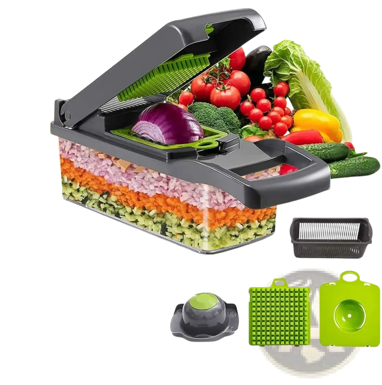 15 in 1 Vegetable Chopper and Slicer with Container