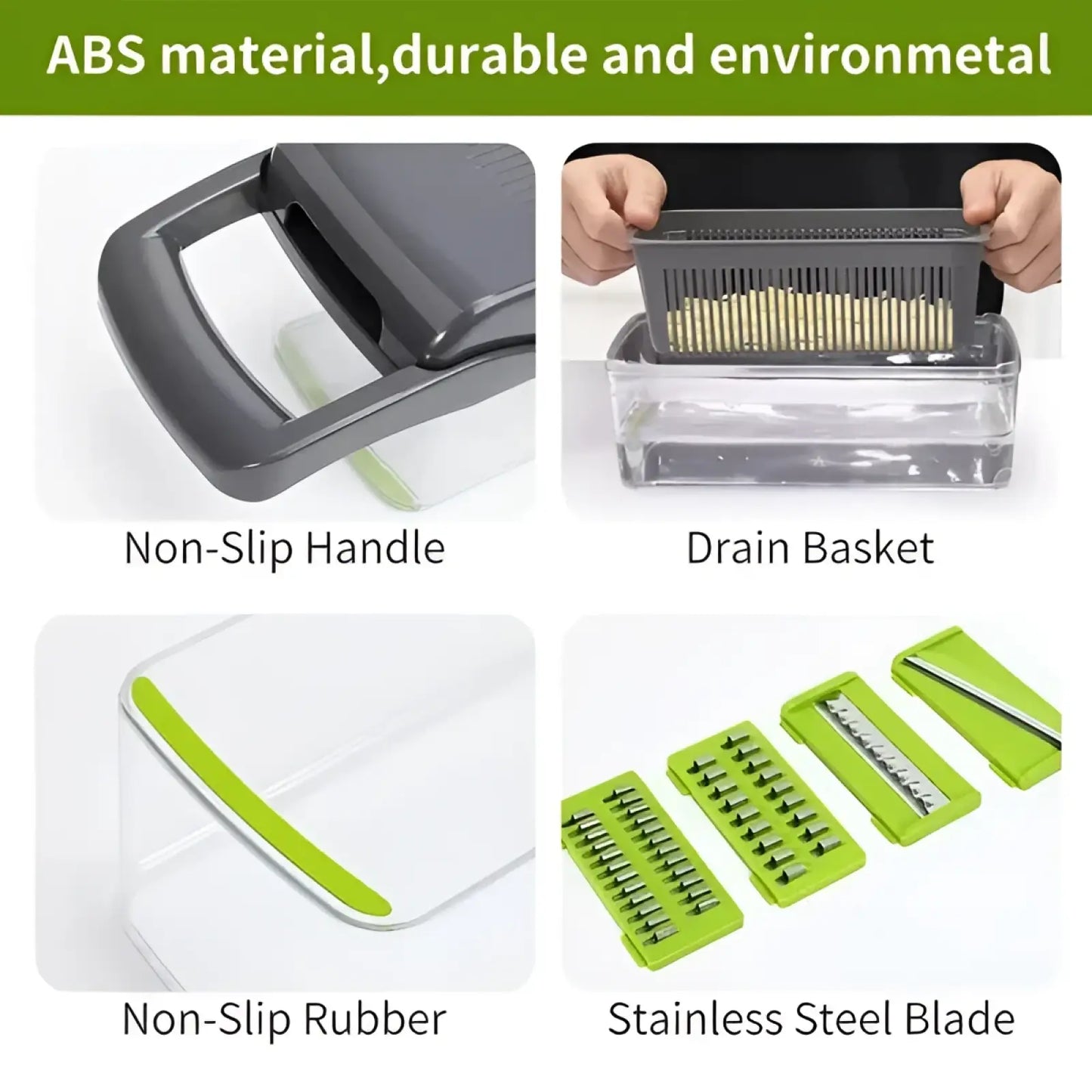 15 in 1 Vegetable Chopper and Slicer with Container