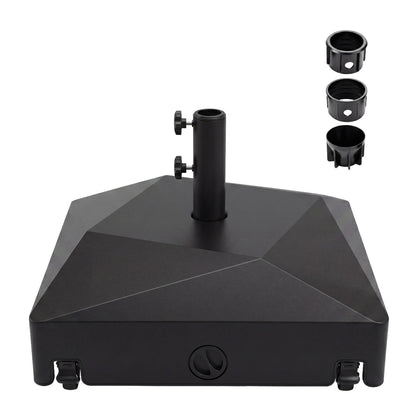 154lbs Mobile Fillable Patio Umbrella Base with 4 Wheels