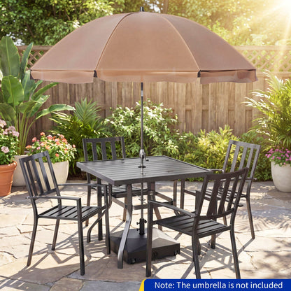 154lbs Mobile Fillable Patio Umbrella Base with 4 Wheels