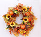 Halloween Thanksgiving Autumn Frost Leaf Pumpkin Simulation Garland Props Home Decor