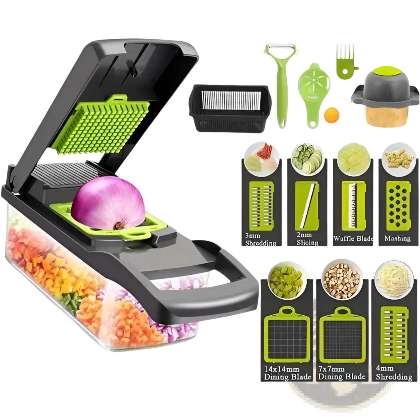 16 in 1 Vegetable Chopper and Multi Slicer Set