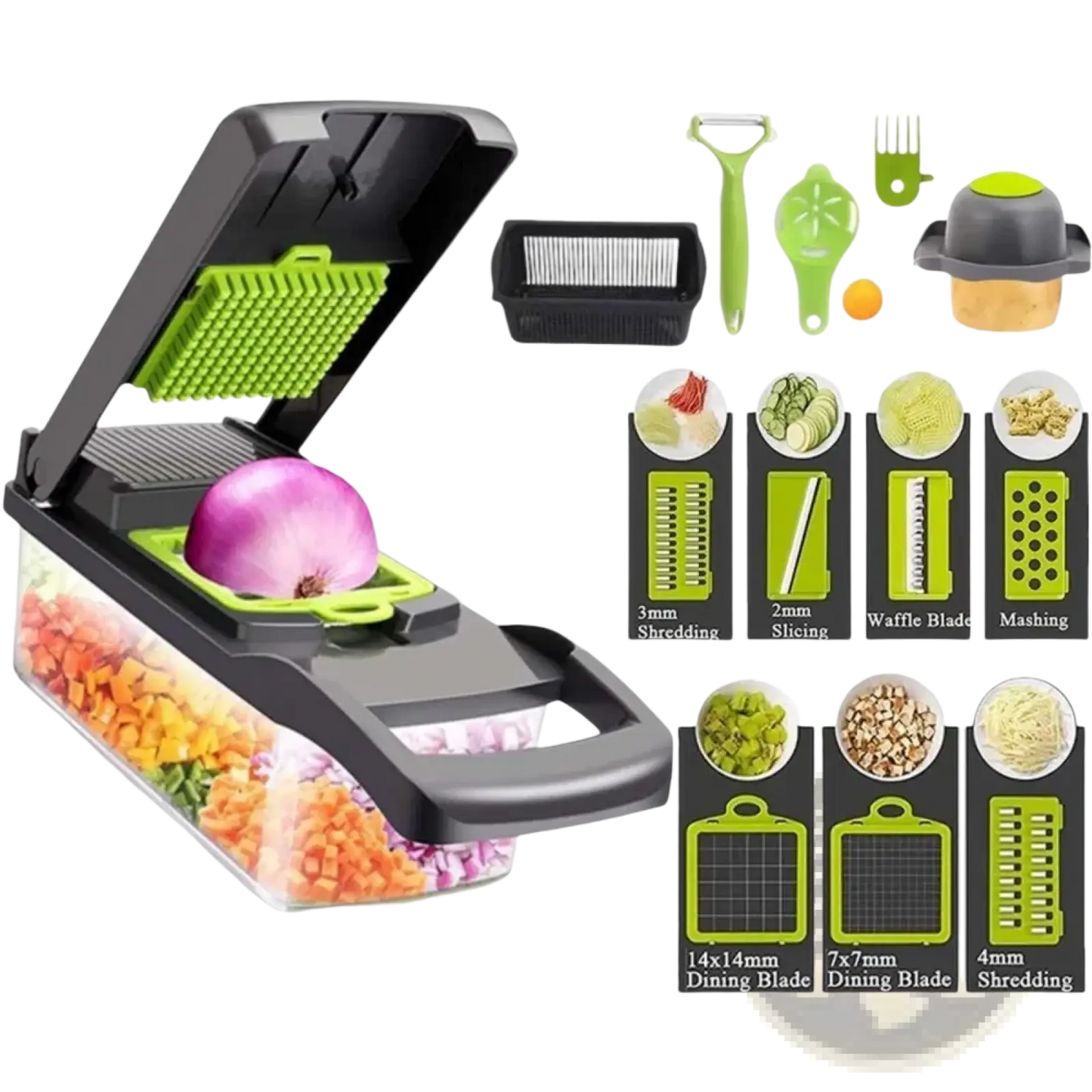16 in 1 Vegetable Chopper and Multi Slicer Set