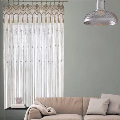 Hand-Woven Bohemian Tapestry Curtain
