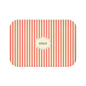 Bonjour RED Stripe Bath Mat — Vintage French Bathroom Rug