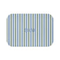 SOAK Striped Bath Mat — Blue & Green Spa Bathroom Rug
