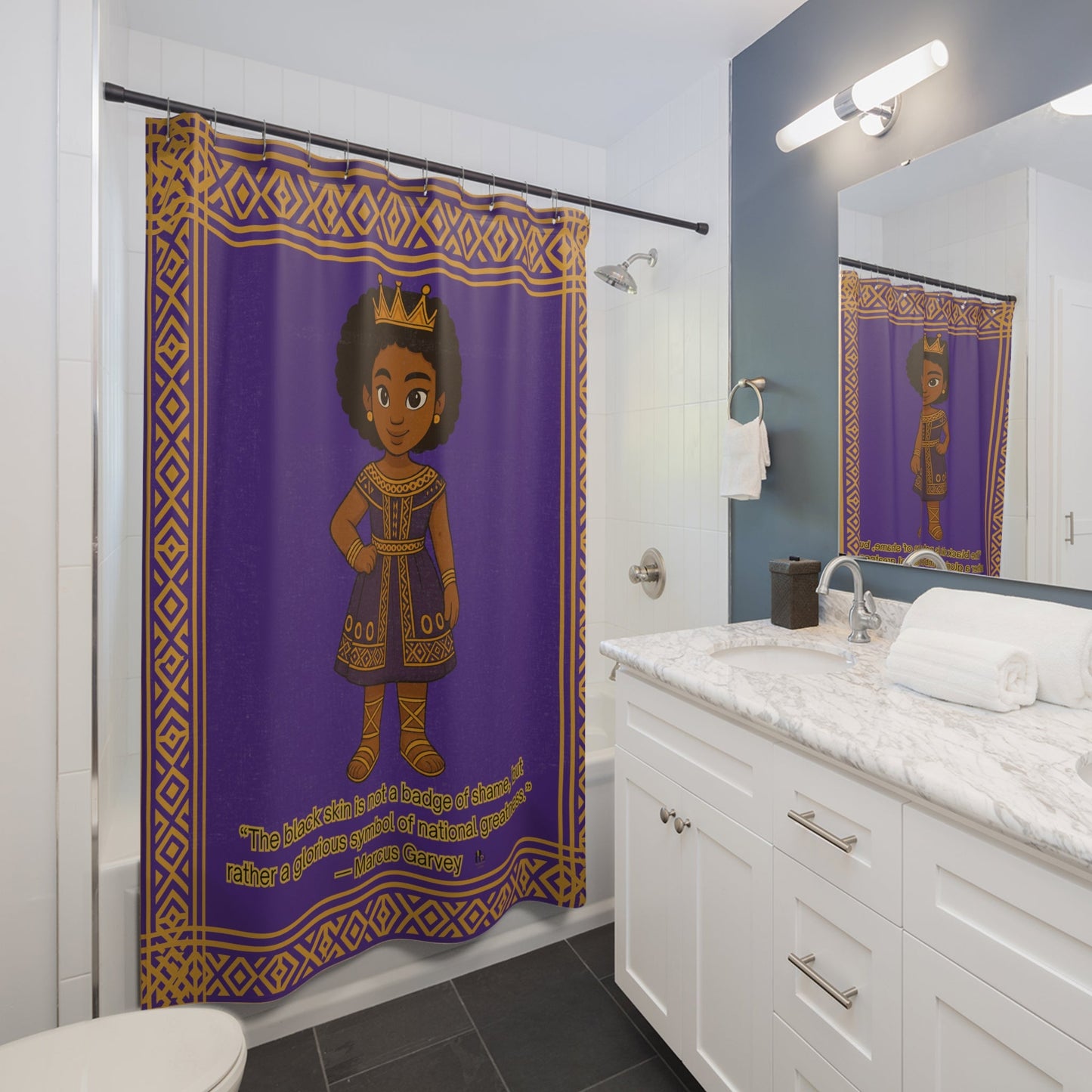 Royal African Princess Shower Curtain