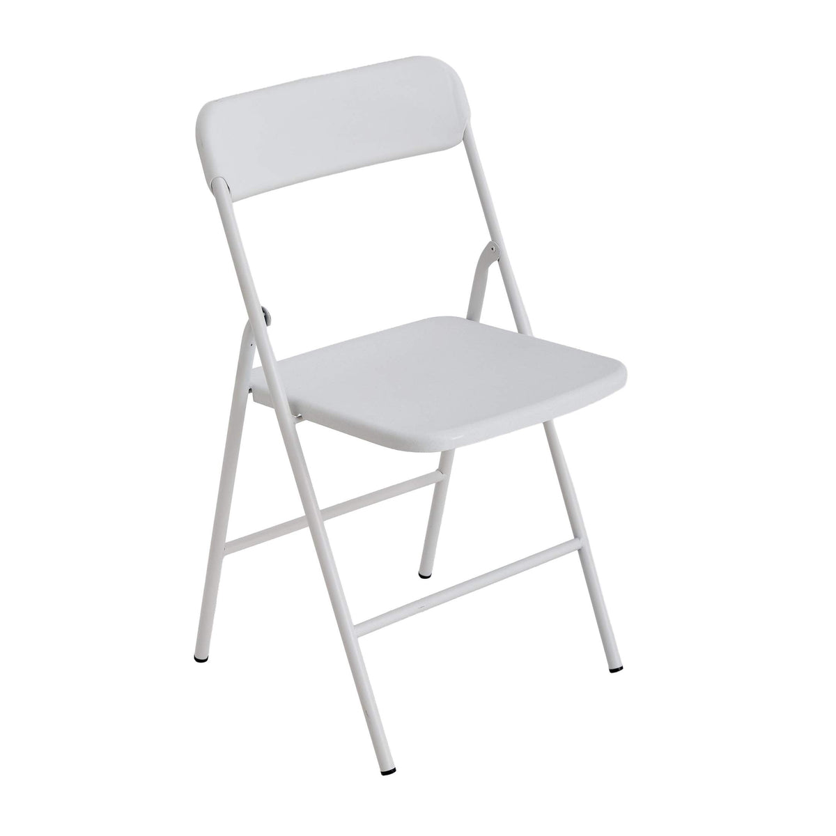 White PP Cushion Folding Stackable Chairs Pack For Outdoor