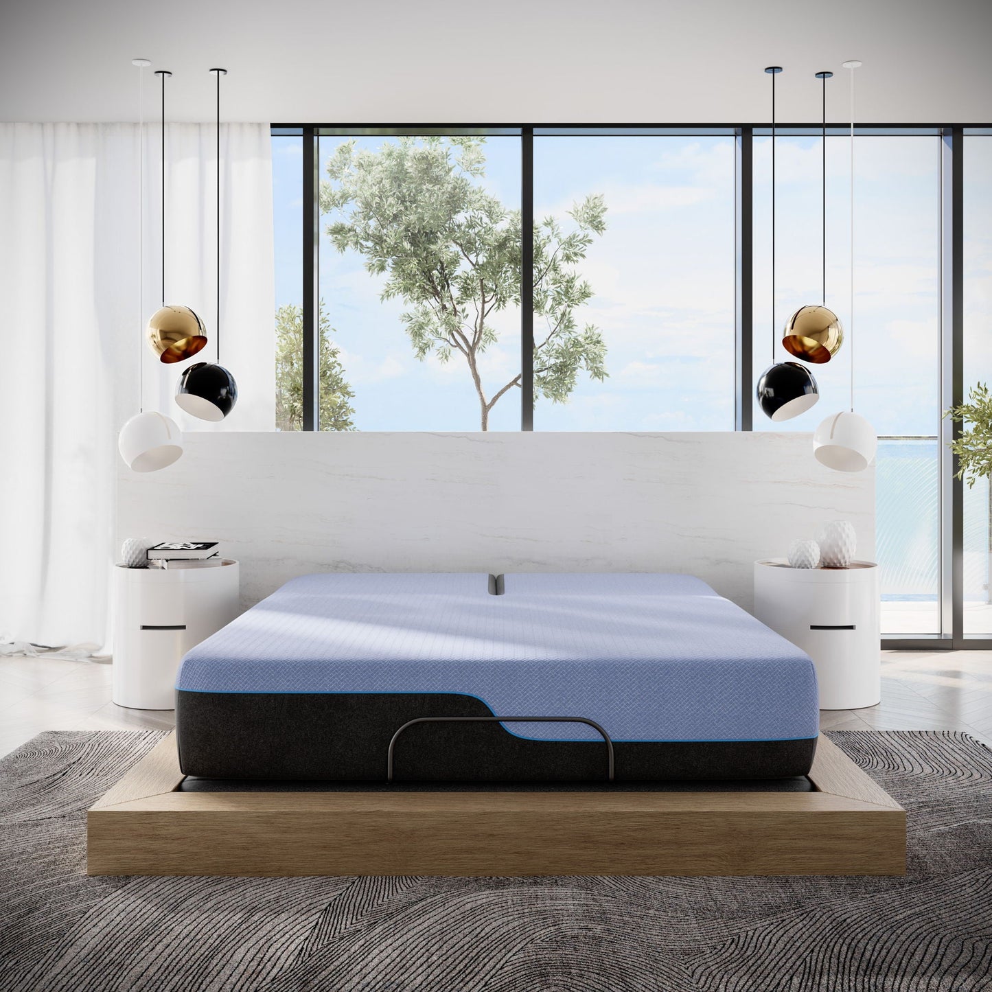 12" Refresh Flex Head Hybrid Cooling Fast Responding Latex Foam & Coil Mattress