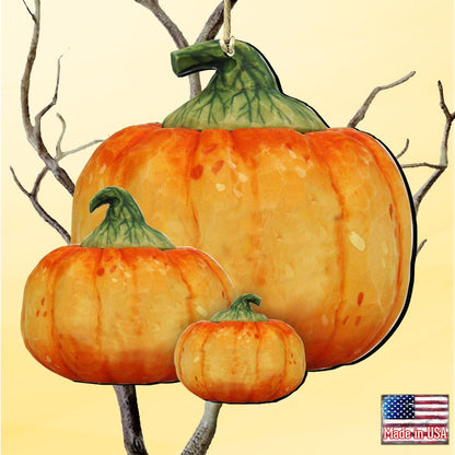 Stacking Pumpkins Wooden Ornaments Halloween by G. DeBrekht - Thanksgiving Halloween Decor - 8158414-2