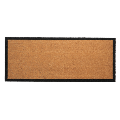 Black Border Coir Doormat