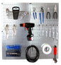 Metal Pegboard Tool Organizer Starter Kit - Metallic Pegboard with Hooks
