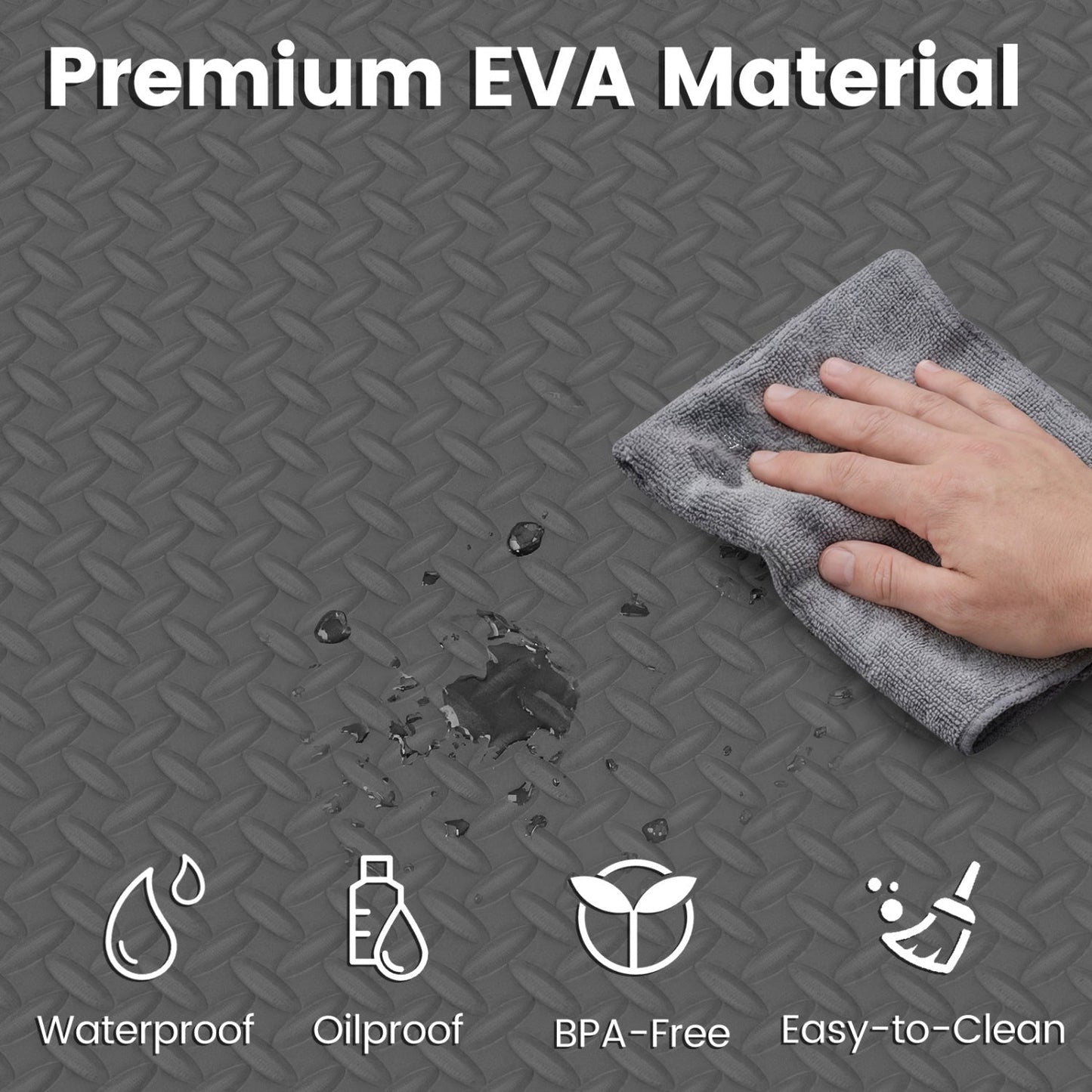 24Tiles 1/2" Puzzle Exercise Floor Mats