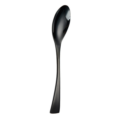 Portugal Titanium Black Stainless Steel Western Cutlery Set for Hotel and Restaurant Knife Fork Spoon Suite Factory Wholesale