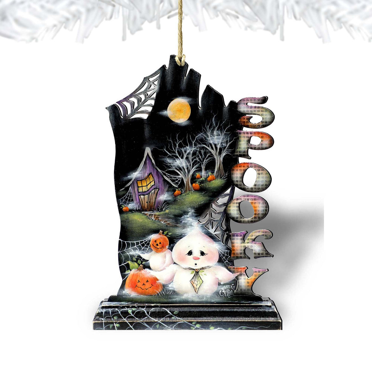This Boos for You Wooden Ornaments by Jamie Mills-Price - Thanksgiving Halloween Decor - 8457408