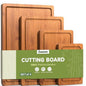 Kitchen Three-piece Bamboo Cutting Board Set