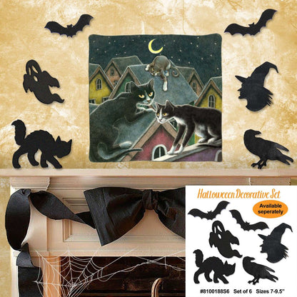 Night Shift Halloween Door Decor by Laura Seeley - Thanksgiving Halloween Decor - 8512055H