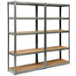 2 Pcs Storage Shelves Garage Shelving Units Tool Utility Shelves