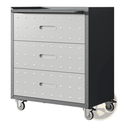 3 Drawer Metal Rolling Tool Cabinet with Wheels
