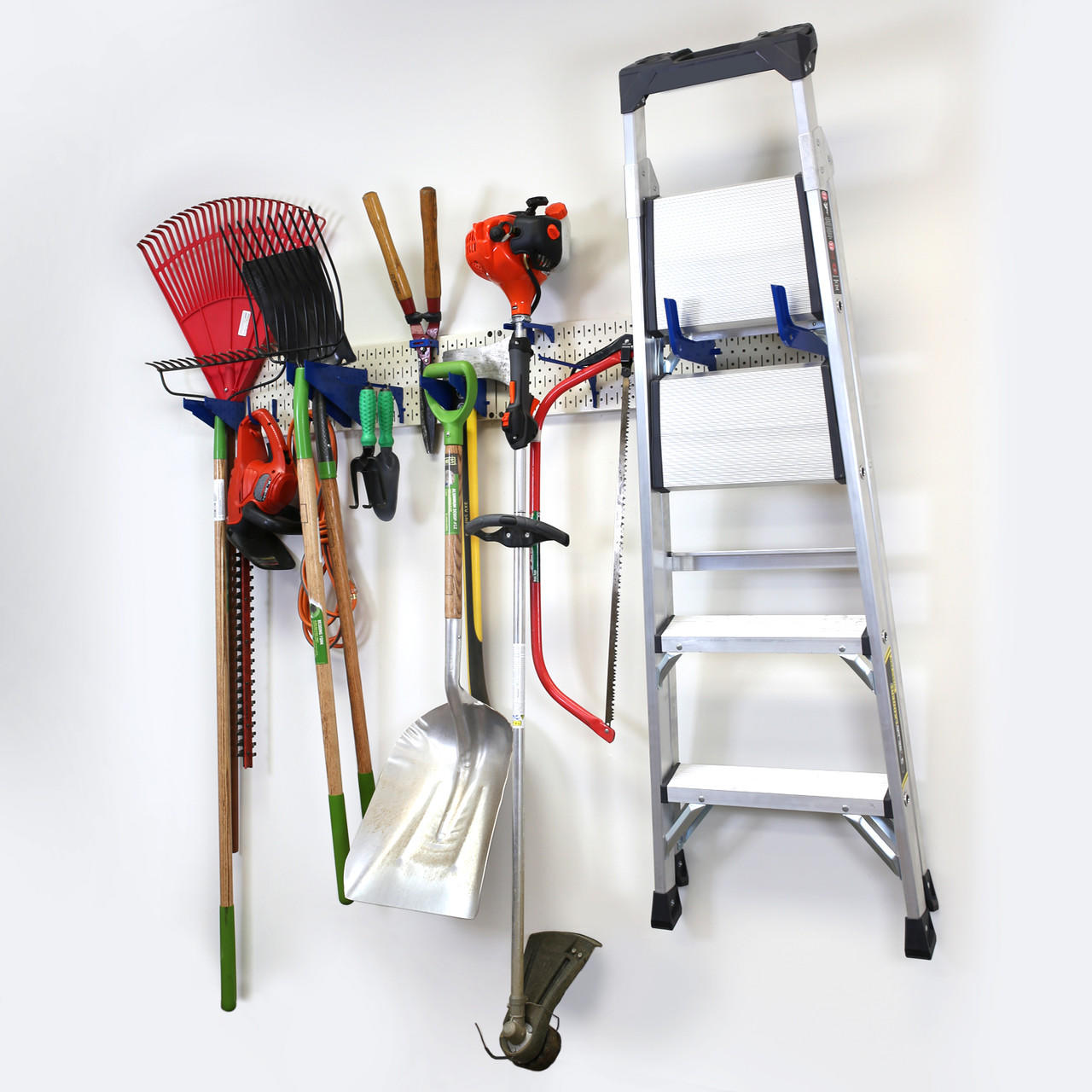 Garage Storage Lawn & Garden Tool Organization Wall Organizer Rack - Pegboard with Accessories