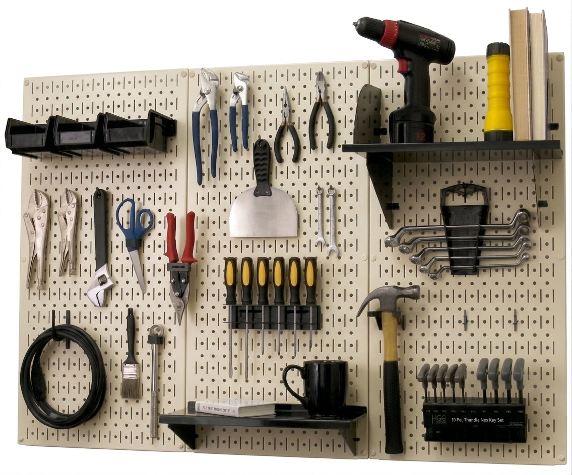 Ultimate Metal Pegboard Wall Organizer Kit
