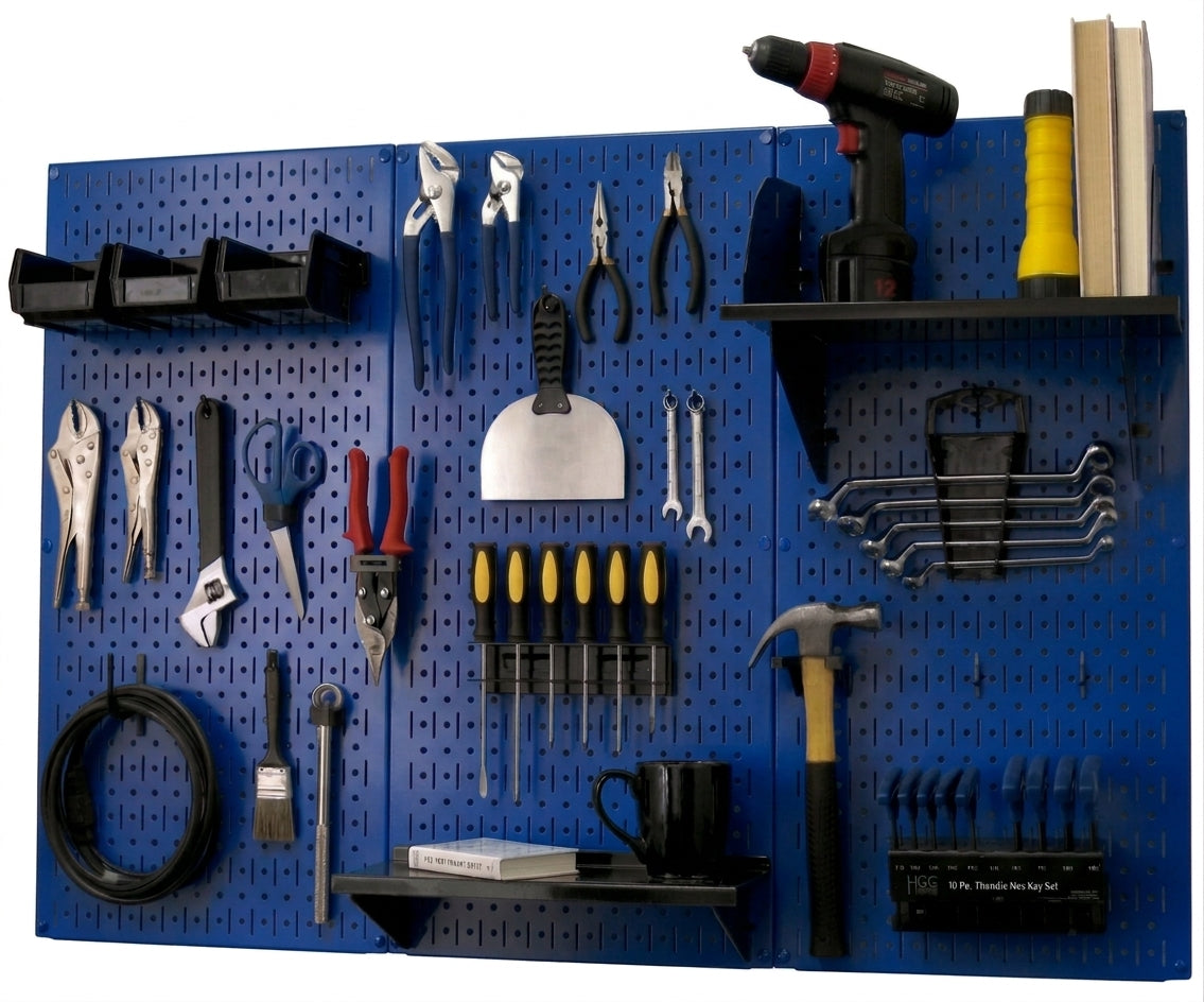 Ultimate Metal Pegboard Wall Organizer Kit