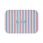 Le Bain Tricolor Striped Bath Mat, BLUE — French-Inspired Red & Blue Bathroom Rug
