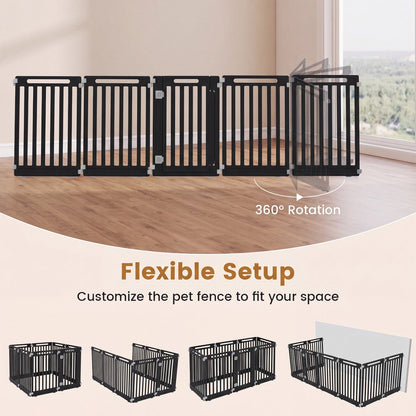 8-Panel Dog Playpen 31.5" Height Indoor Outdoor HDPE