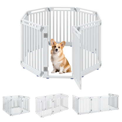 8-Panel Dog Playpen 31.5" Height Indoor Outdoor HDPE