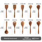 Spatula Soup Ladle And Wooden Turner Set In Teak