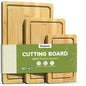 Kitchen Three-piece Bamboo Cutting Board Set