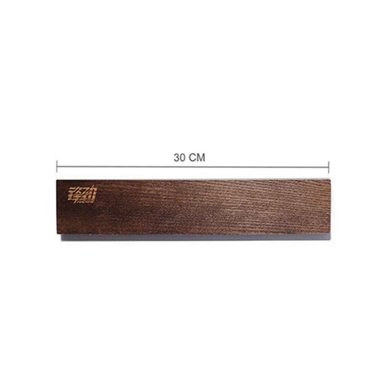 FINDKING Powerful Magnetic Knife Strip Handmade Acacia wood knives Holder Wall Mount Block
