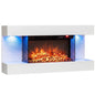 32-Inch Wall Mount Electric Fireplace with WiFi & Floating Mantel
