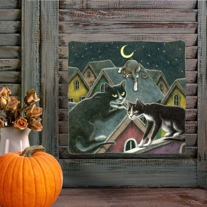Night Shift Halloween Door Decor by Laura Seeley - Thanksgiving Halloween Decor - 8512055H