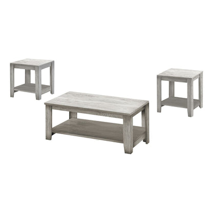 Table Set, Coffee, End, Side, Accent, Living Room, Transitional (Set of 3)