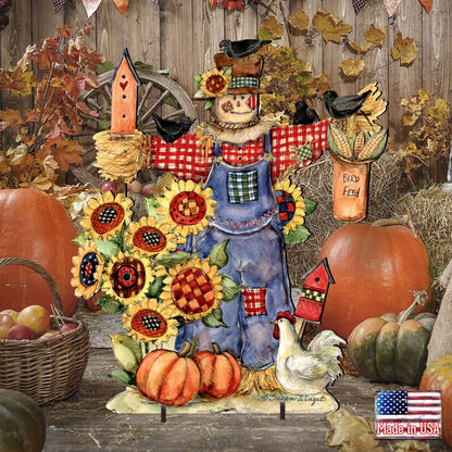Bethany Scarecrow Halloween Outdoor Decor by Susan Winget - Thanksgiving Halloween Decor - 8471201F-SW